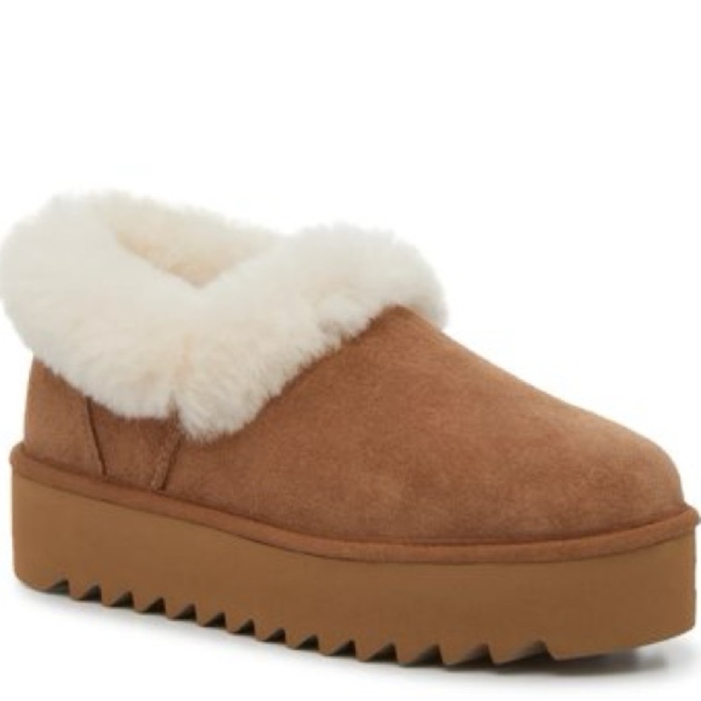 Ugg Nita Platform Genuine Shearling Slippers Shoes Women's Size 10